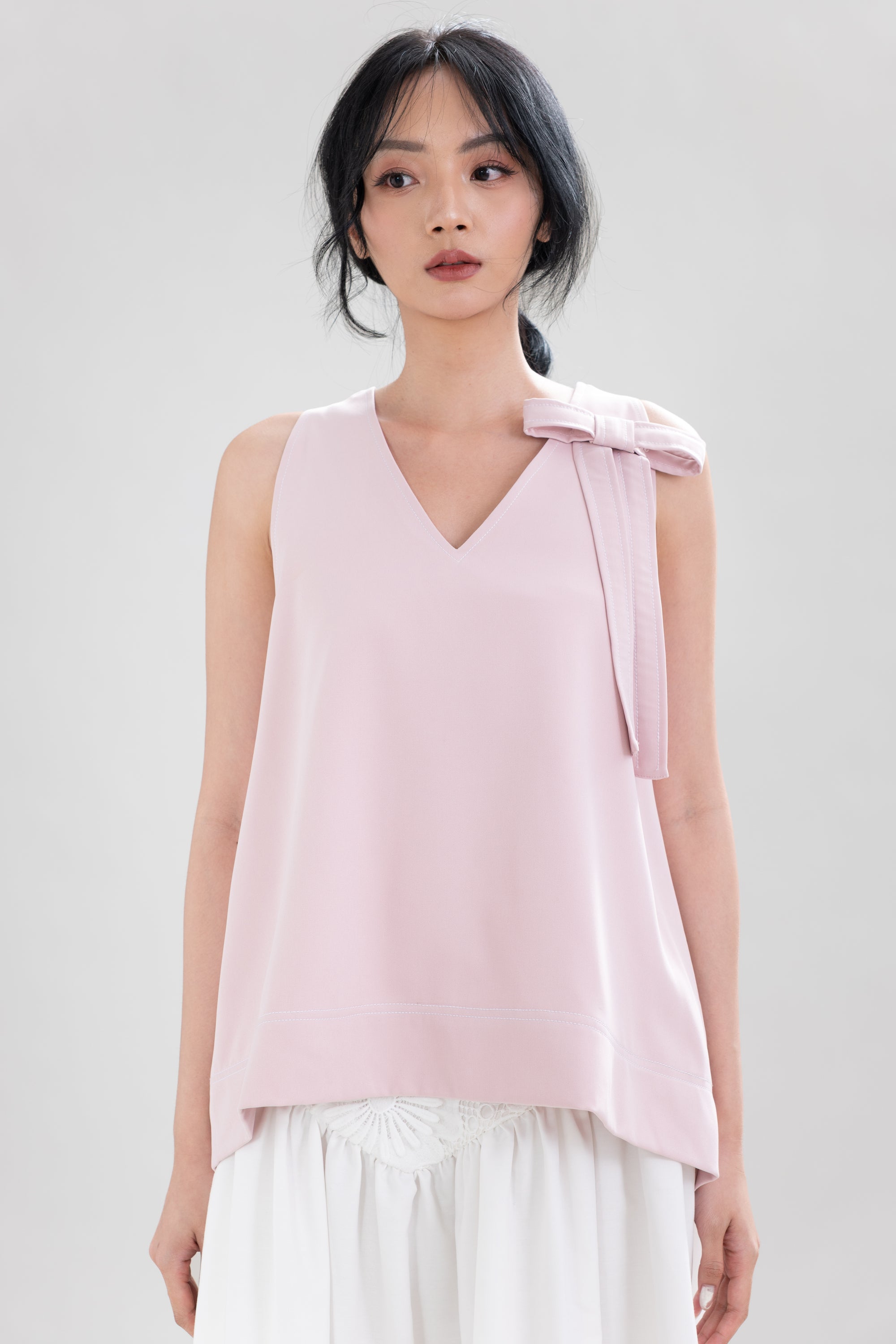 HT Long Ribbon Top in Hey Baby