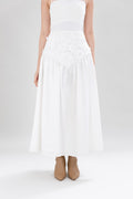 HT Bloom Skirt in Buttermilk