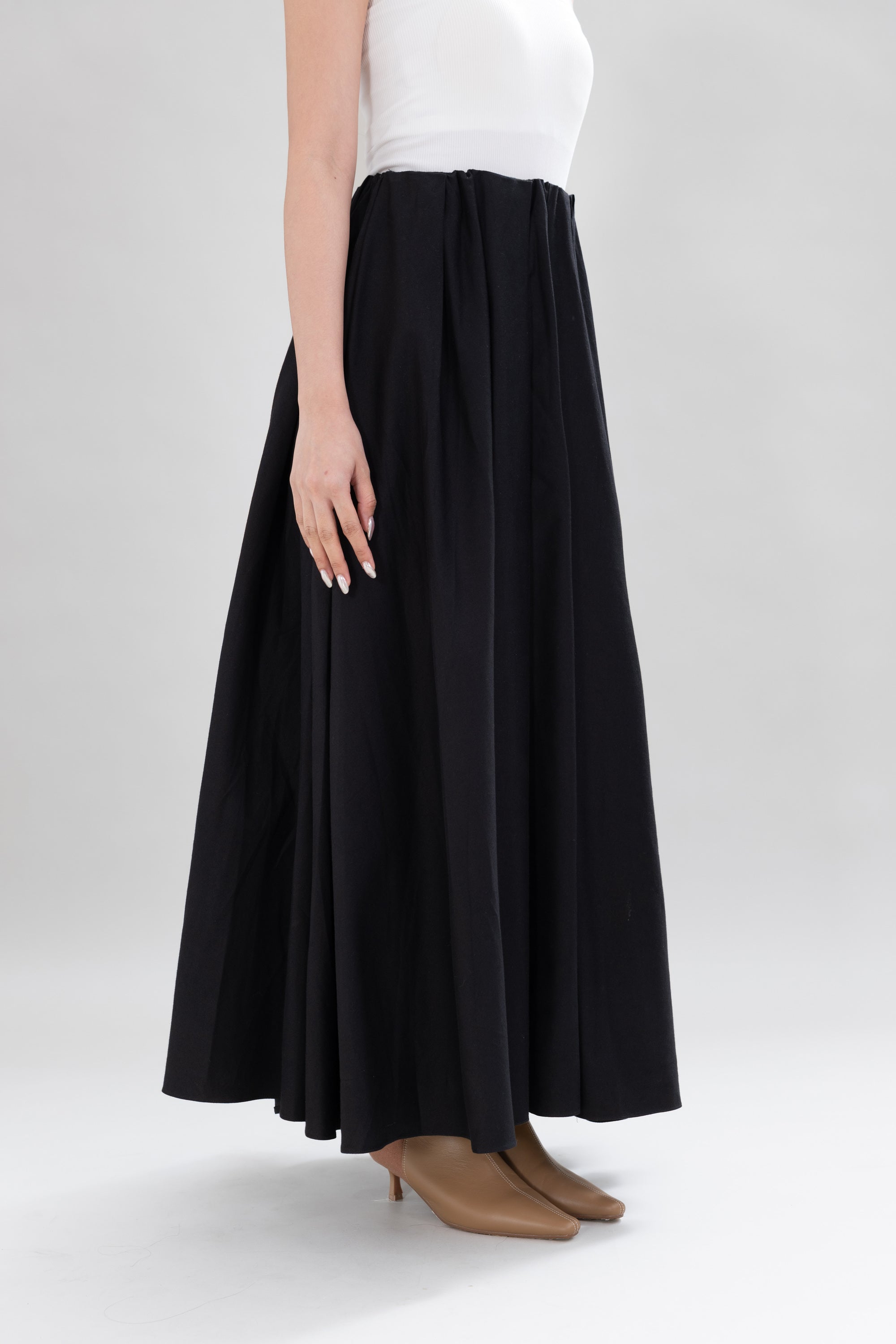 HT Maxi Skirt in Licorice