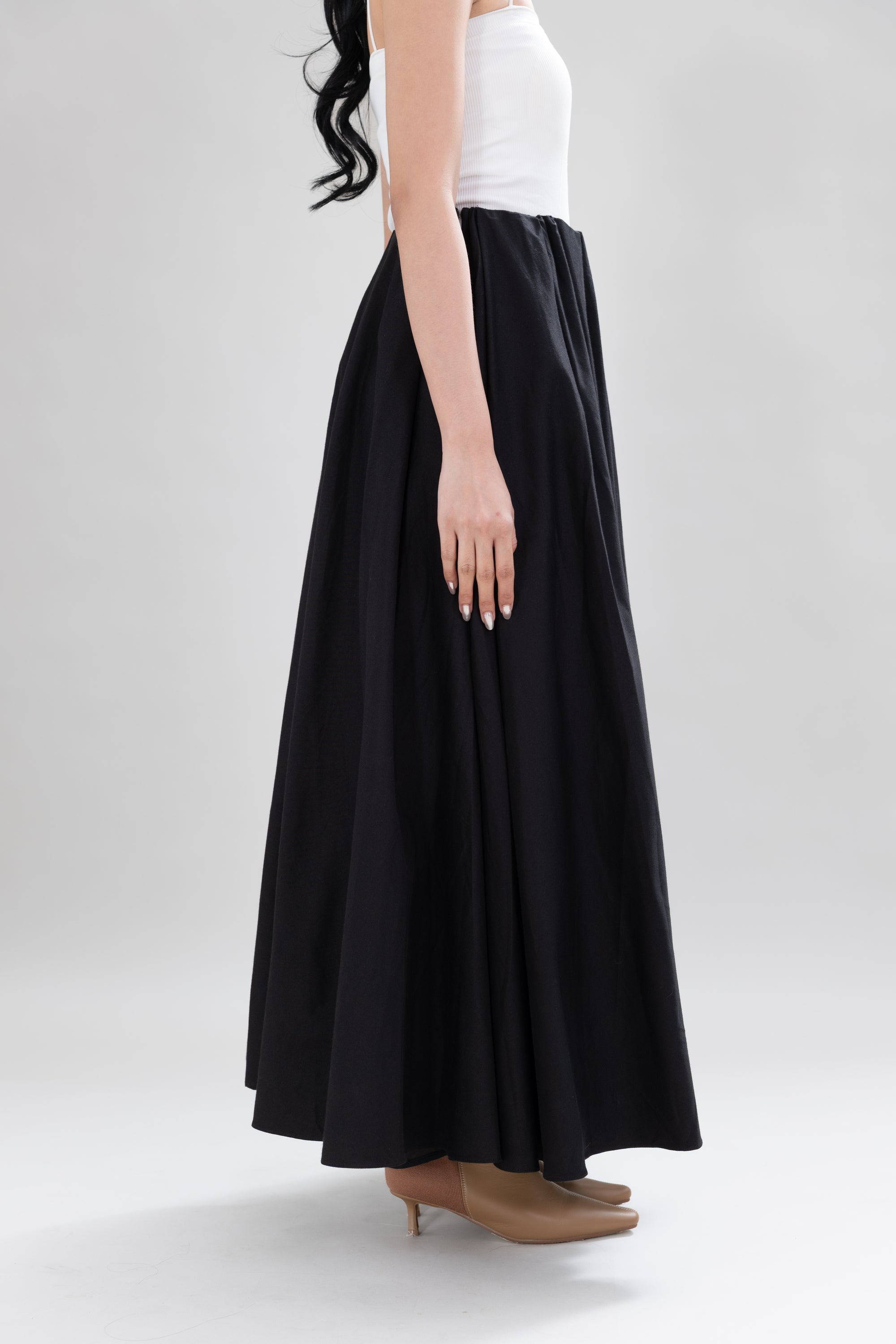 HT Maxi Skirt in Licorice