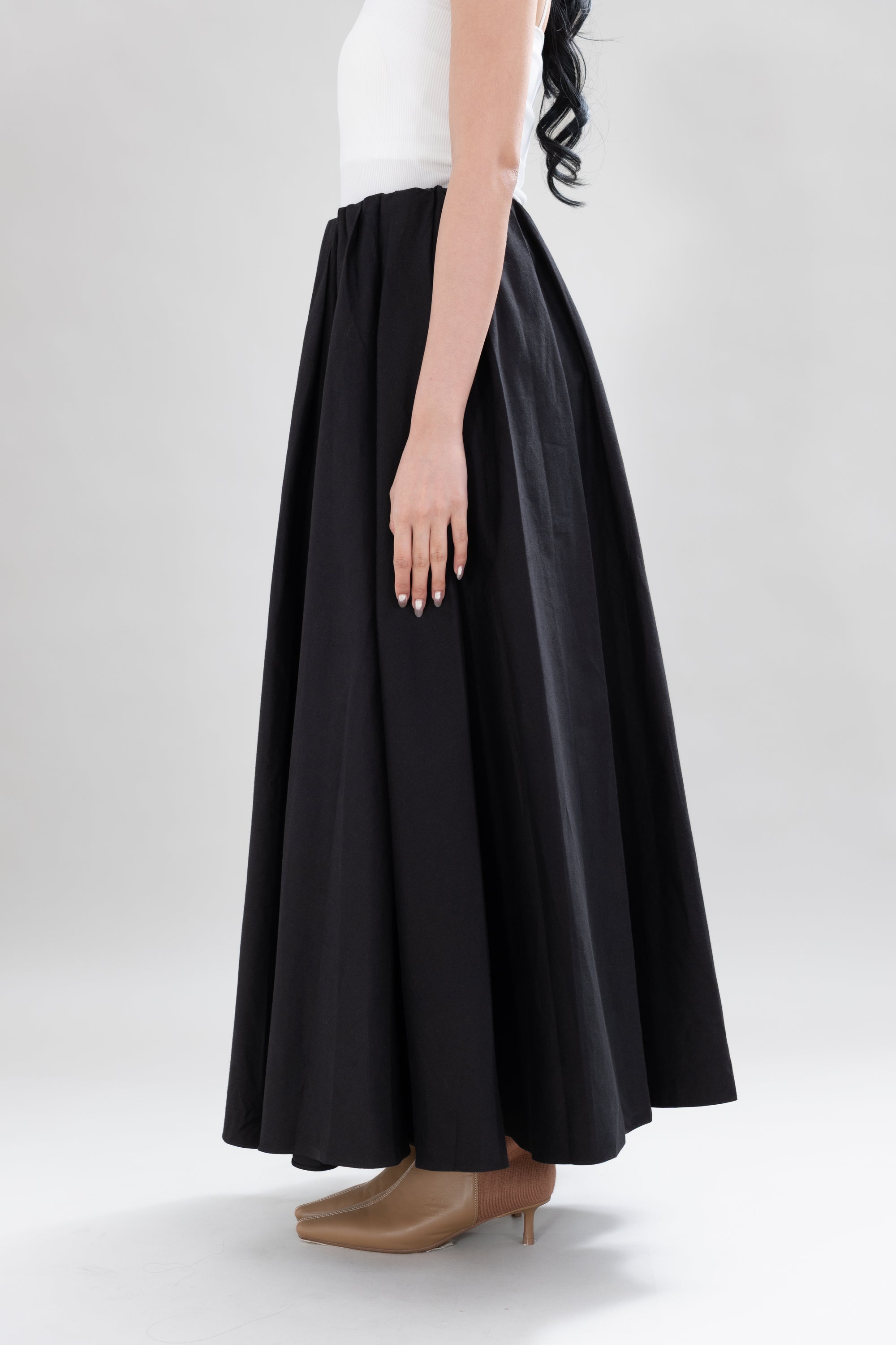 HT Maxi Skirt in Licorice