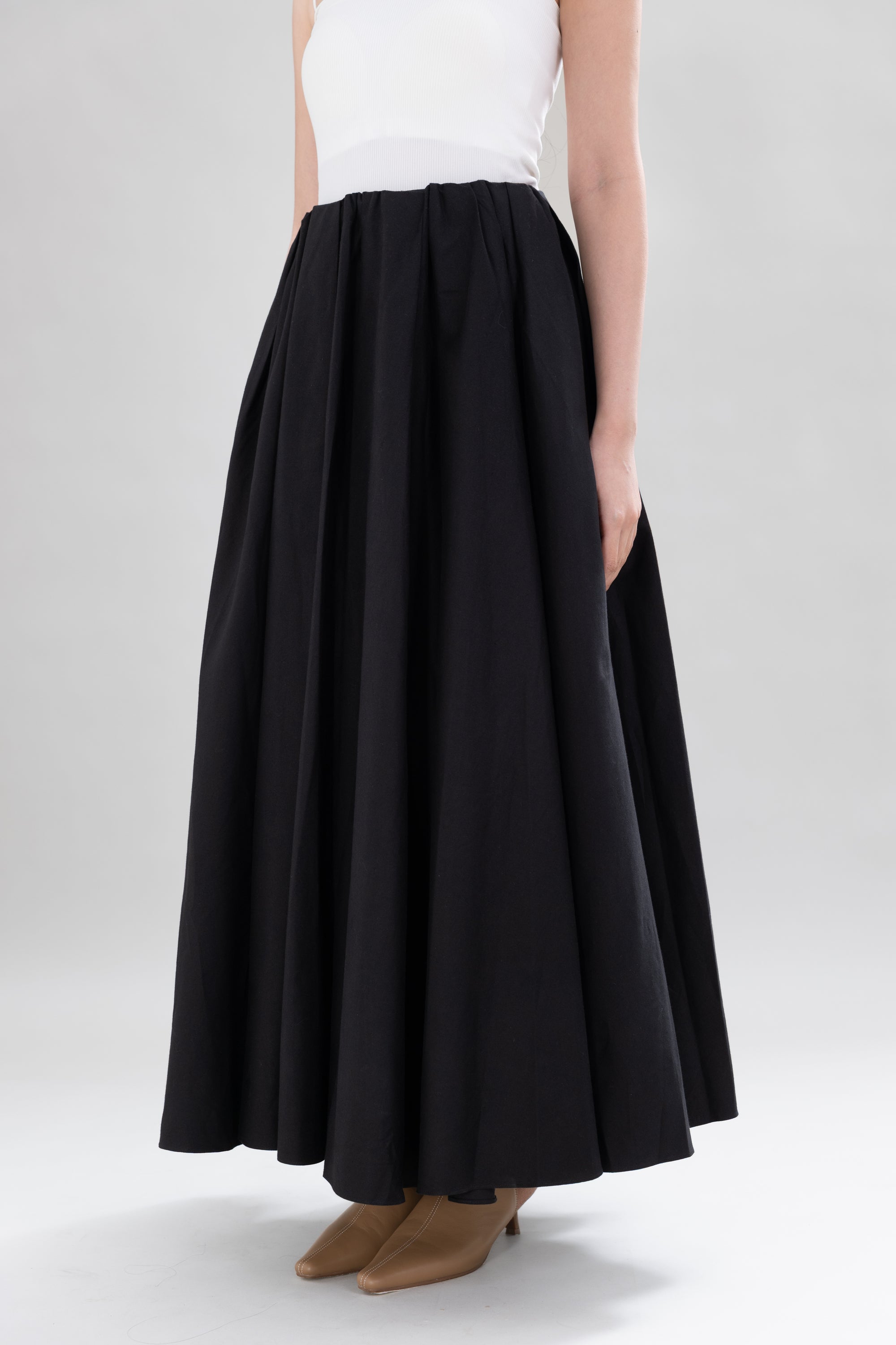 HT Maxi Skirt in Licorice