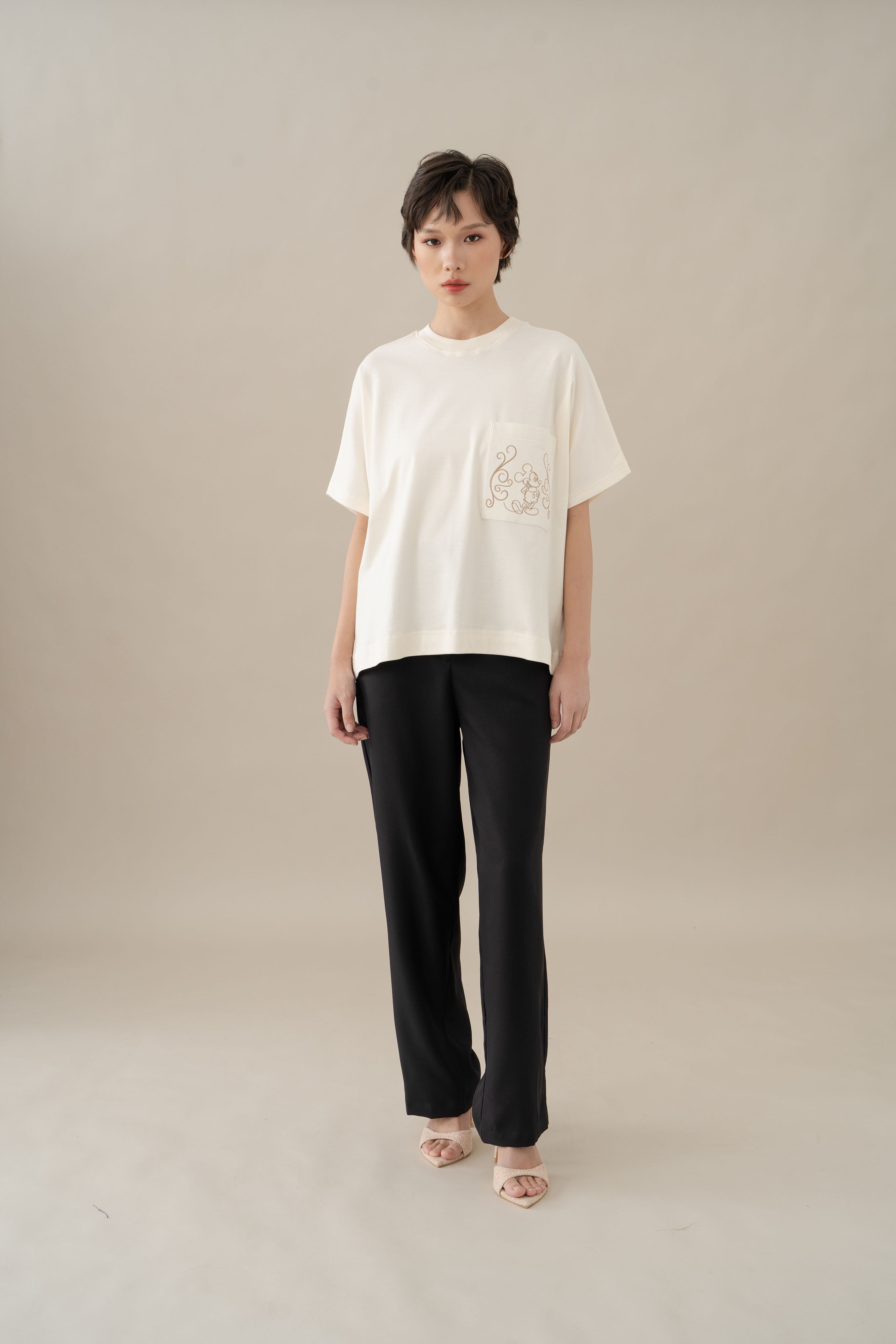 MM Pocket T-Shirt in Buttermilk