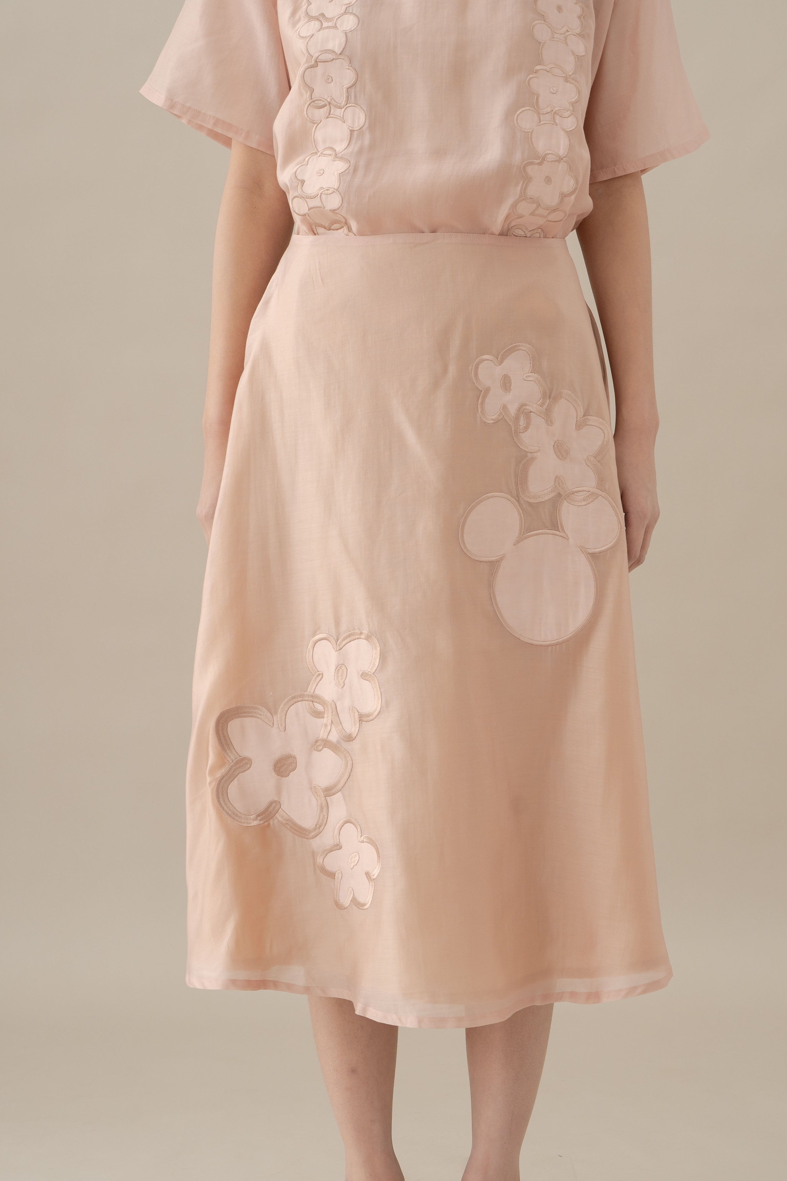 MM Embroidery Skirt in Hey Baby