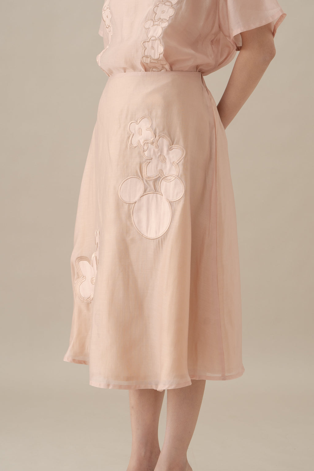MM Embroidery Skirt in Hey Baby
