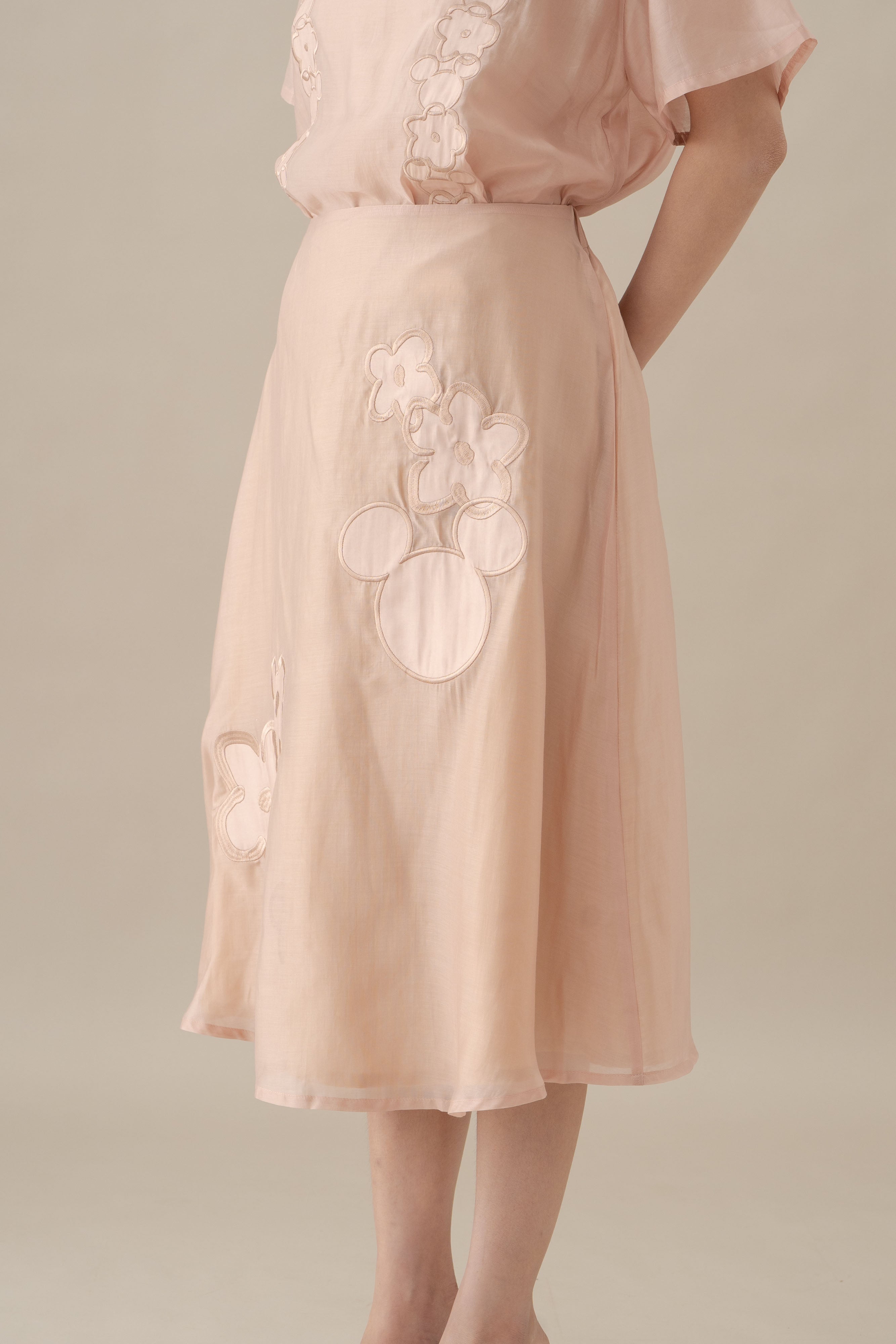 MM Embroidery Skirt in Hey Baby