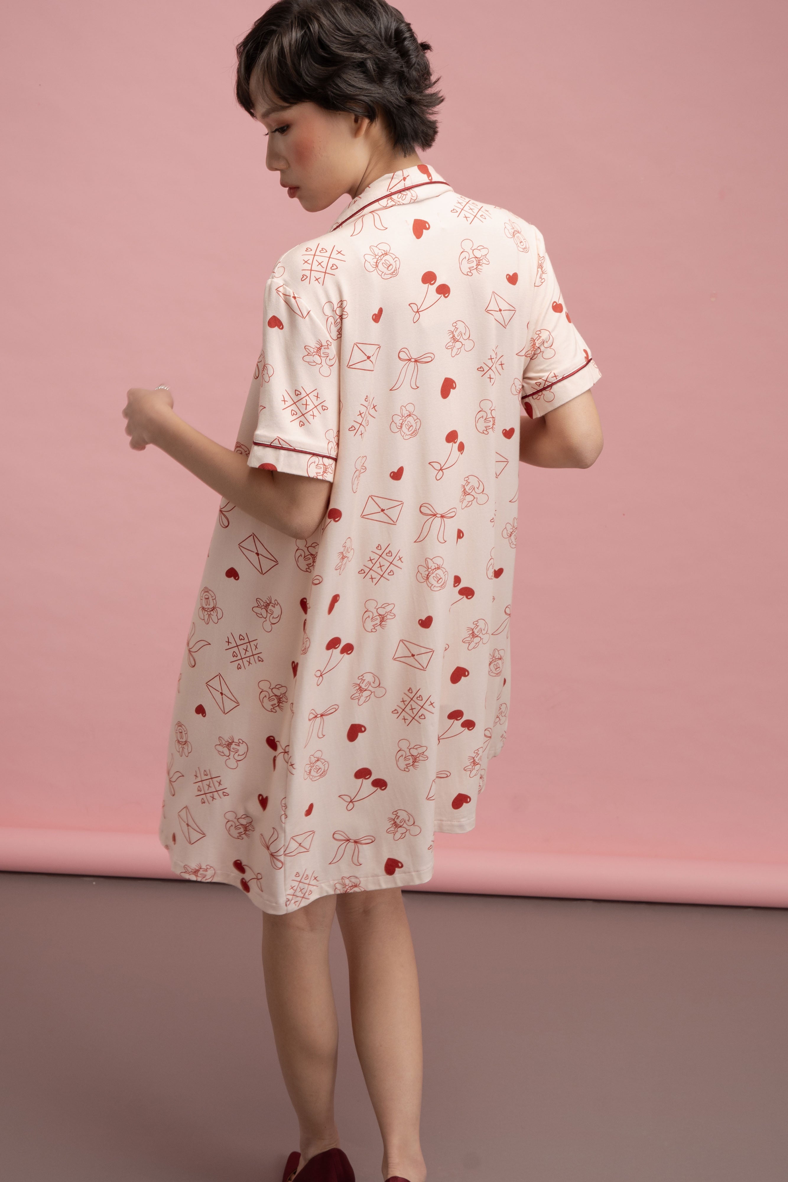 MM Shirt Dress in Hey Baby