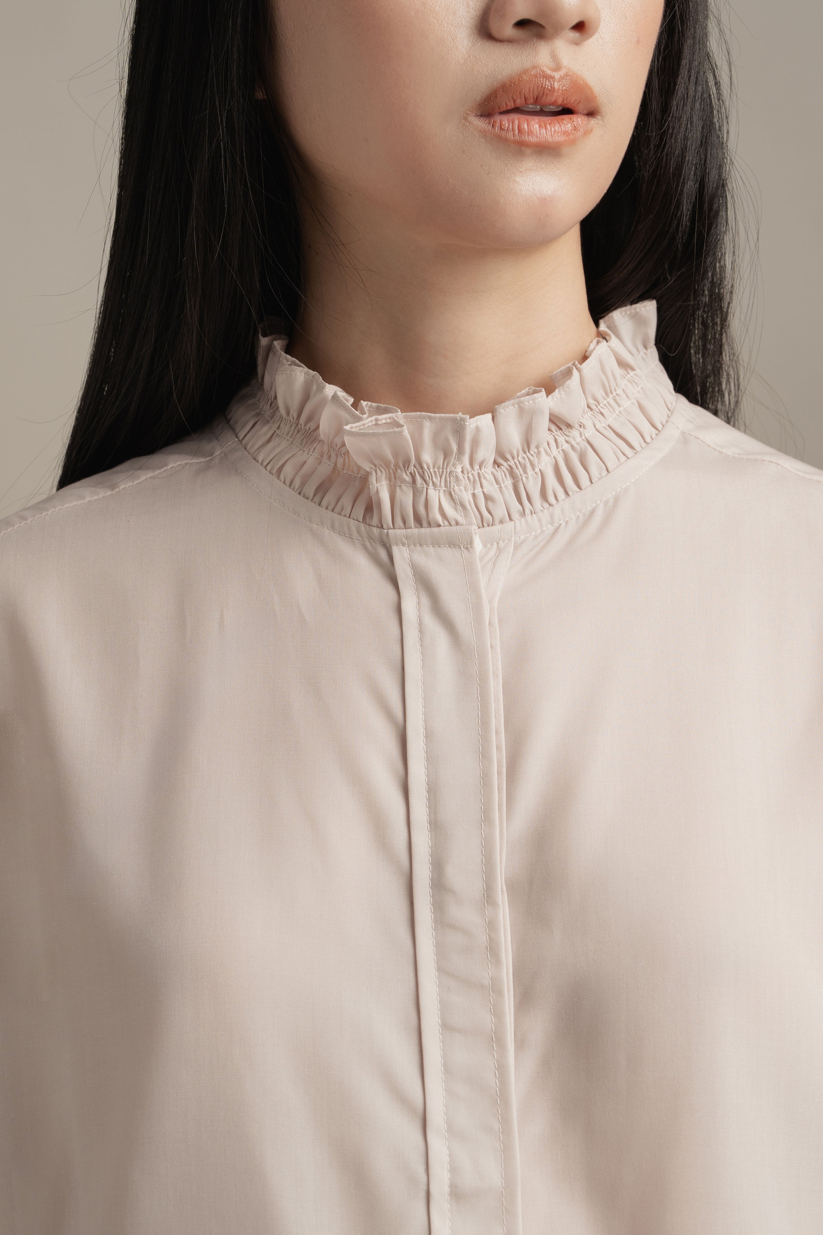 BL Ruffle Shirt in Cream (Shipment Date: 5 May - 18 May 2026)