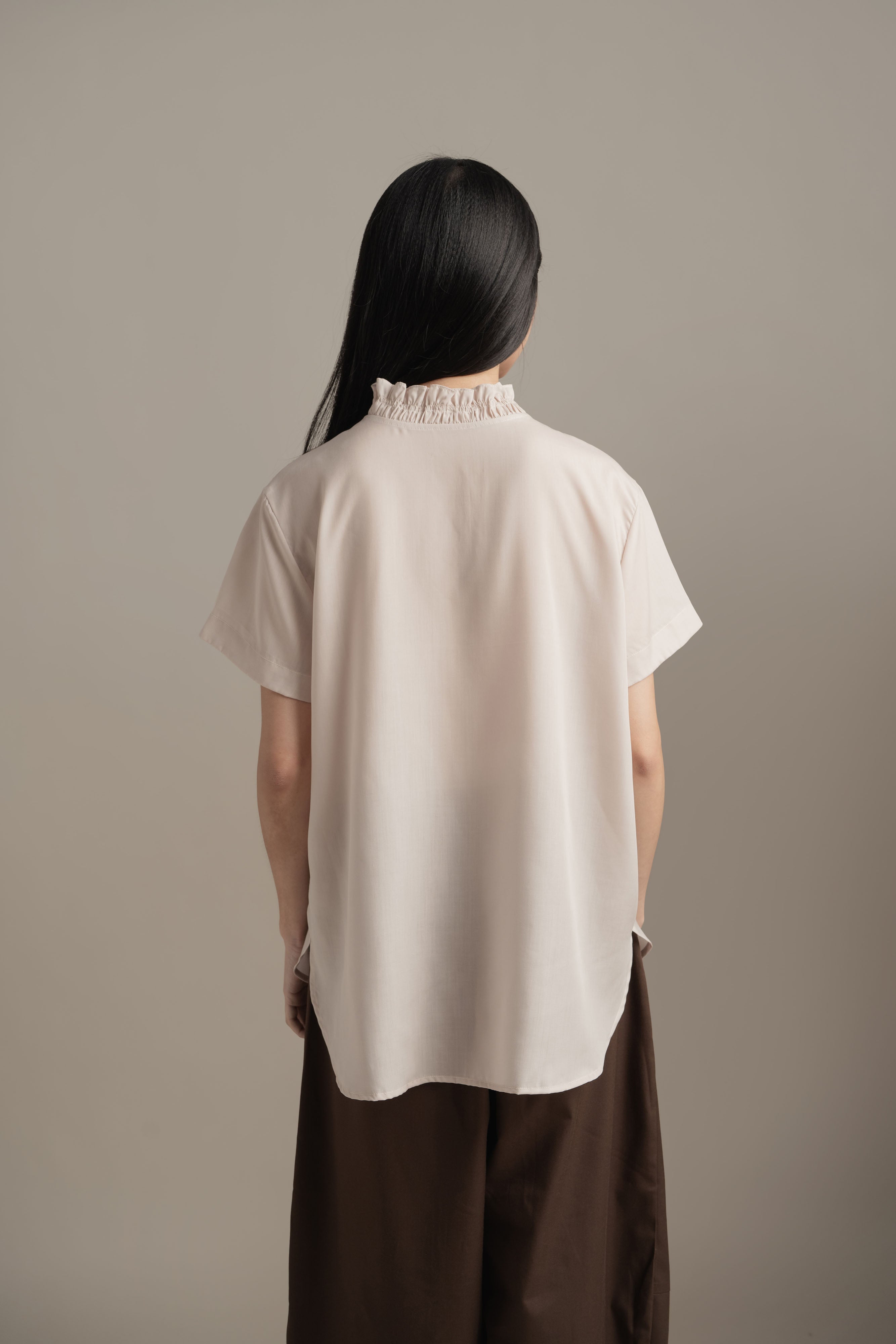 BL Ruffle Shirt in Cream (Shipment Date: 5 May - 18 May 2026)