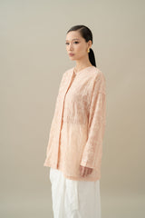 Lembayung Long Sleeve Top in Peach (Ready Shipment 11-25 March 2025)