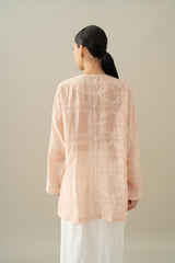 Lembayung Long Sleeve Top in Peach (Ready Shipment 11-25 March 2025)