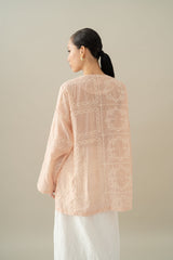 Lembayung Long Sleeve Top in Peach (Ready Shipment 11-25 March 2025)