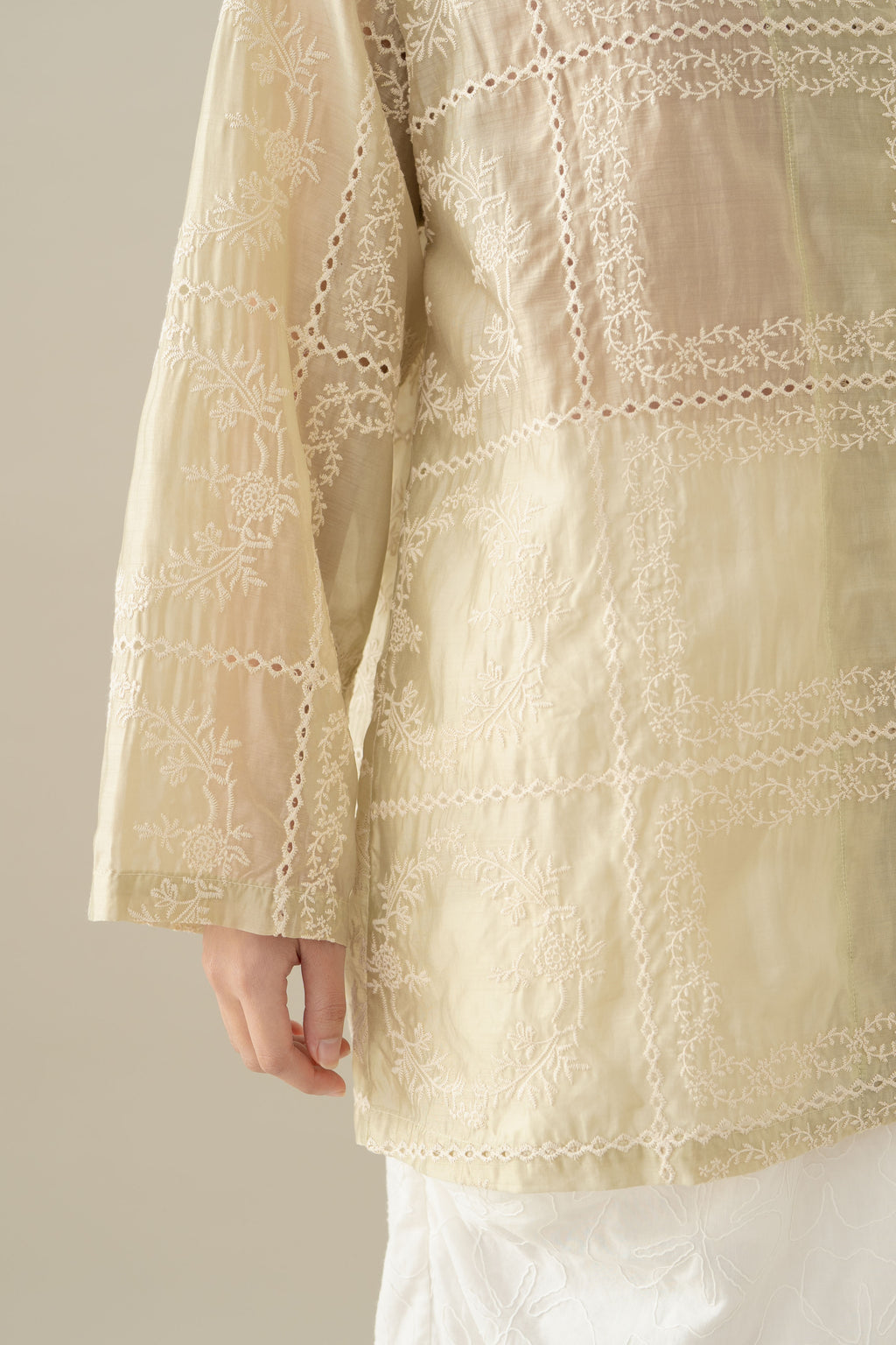 Lembayung Long Sleeve Top in Sage