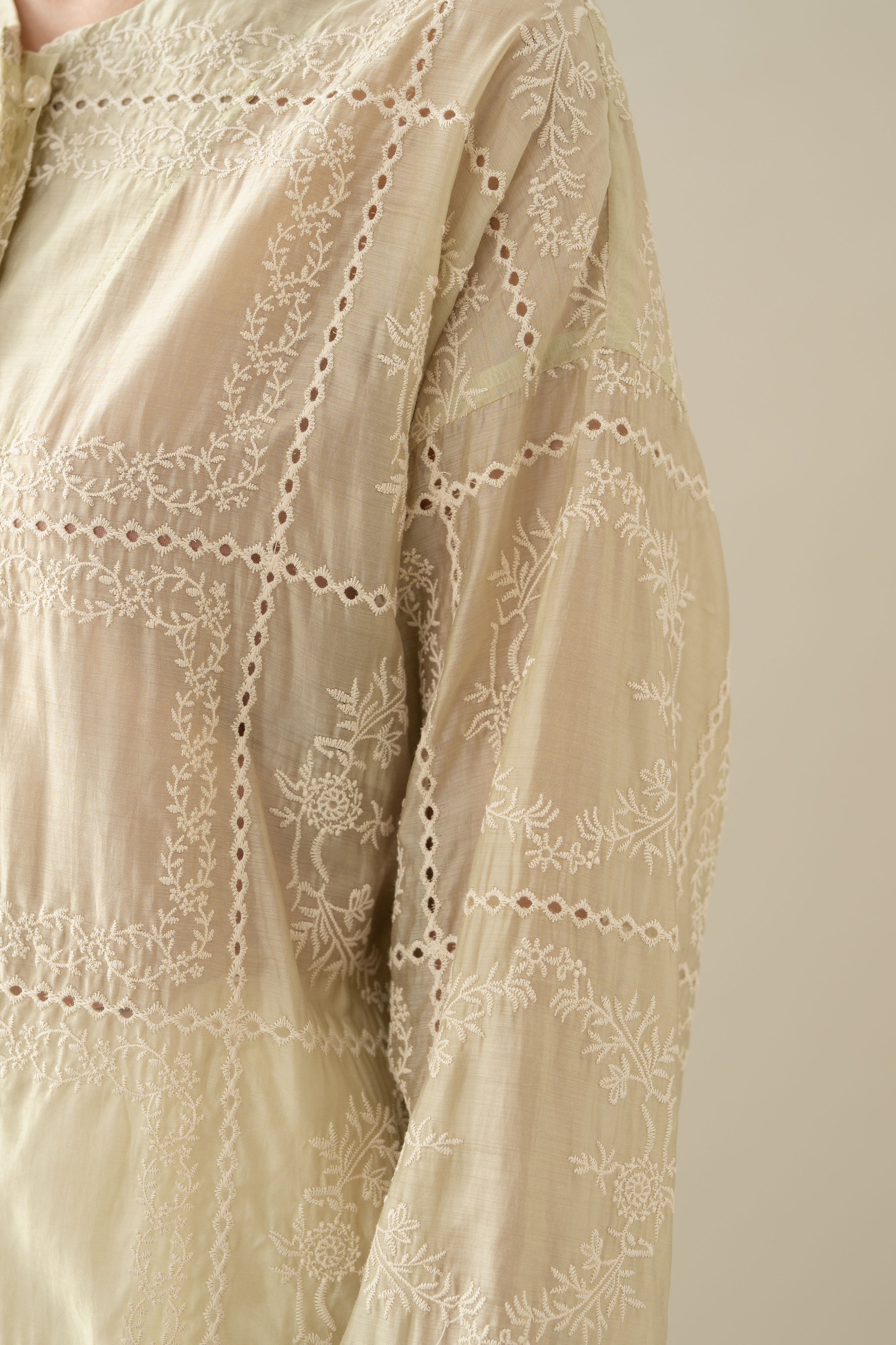 Lembayung Long Sleeve Top in Sage