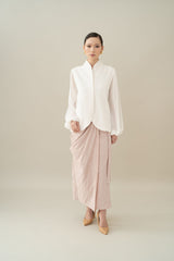 Lembayung Long Sleeve Kebaya in Buttermilk (PO Shipment 17-26 March 2025)