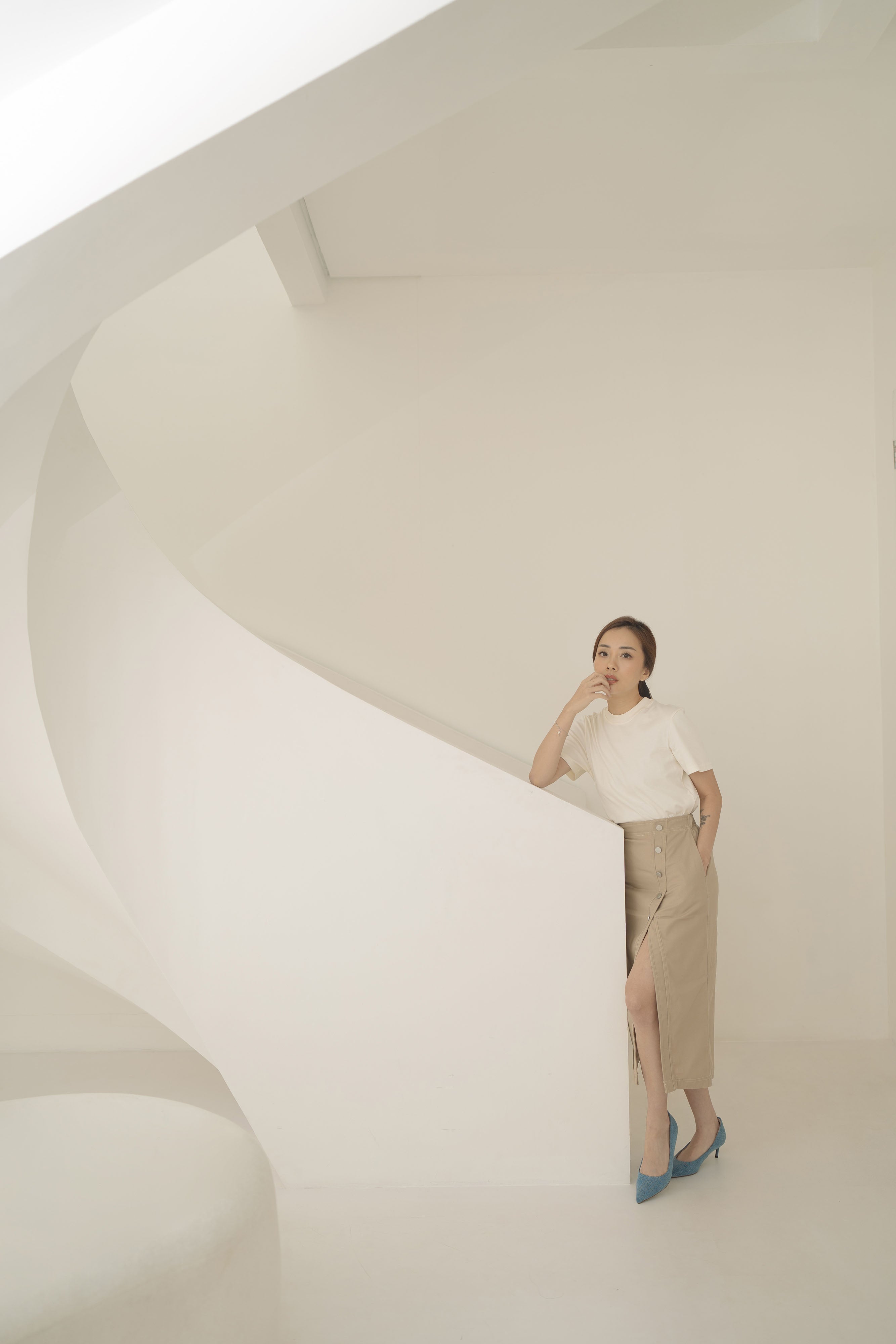 Essence Button Skirt