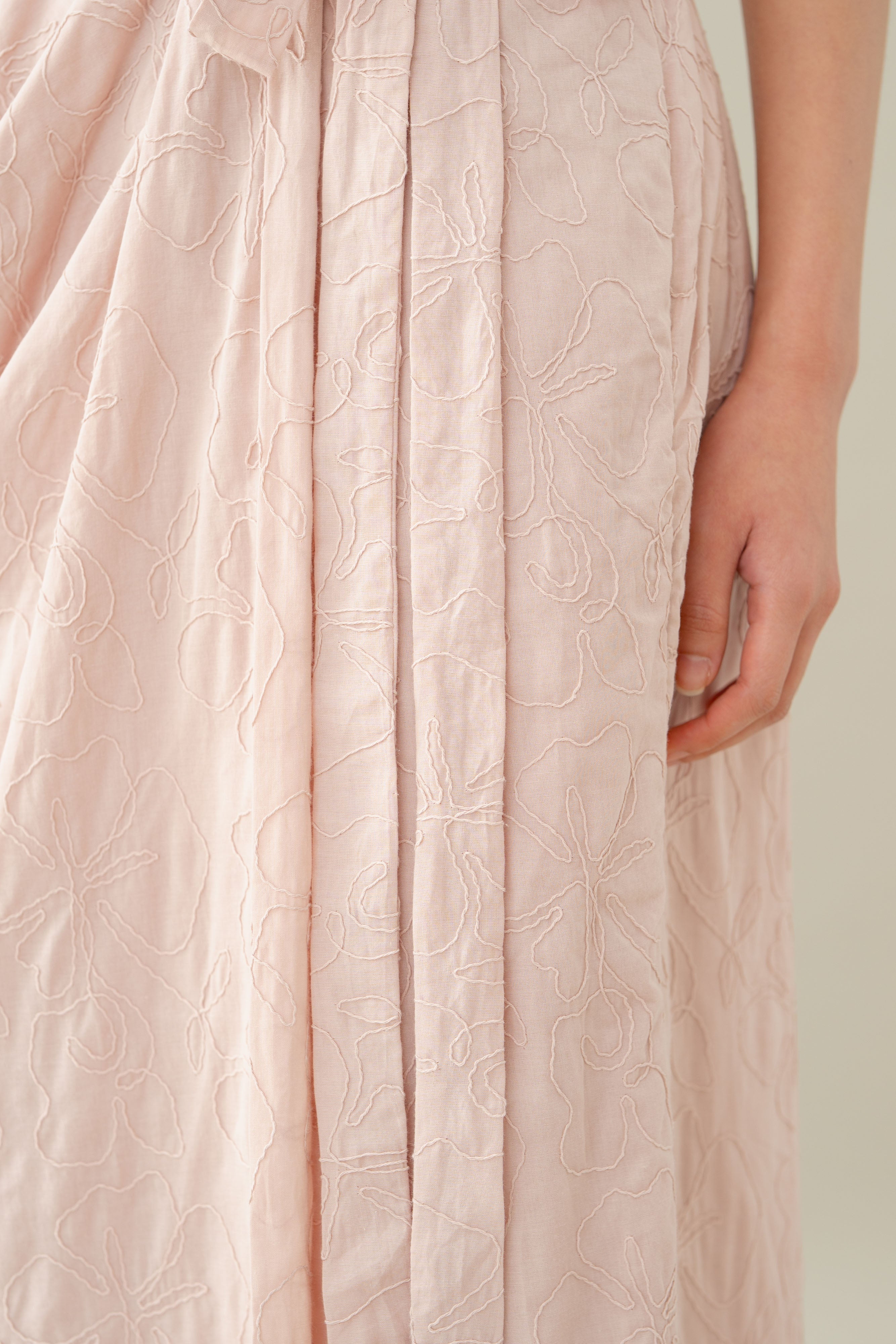 Lembayung Embroidery Wrap Skirt in Hey Baby