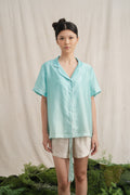 SD Satin Pajamas Set in Ocean Blue (Shipment Date 8-19 June 2026)