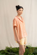 SD Satin Pajamas Set in Sunset Orange (Shipment Date 8-19 June 2026)