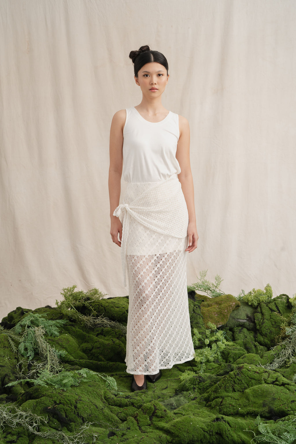 SD Lace Tie Belt in Buttermilk (Shipment Date 8-19 June 2026)