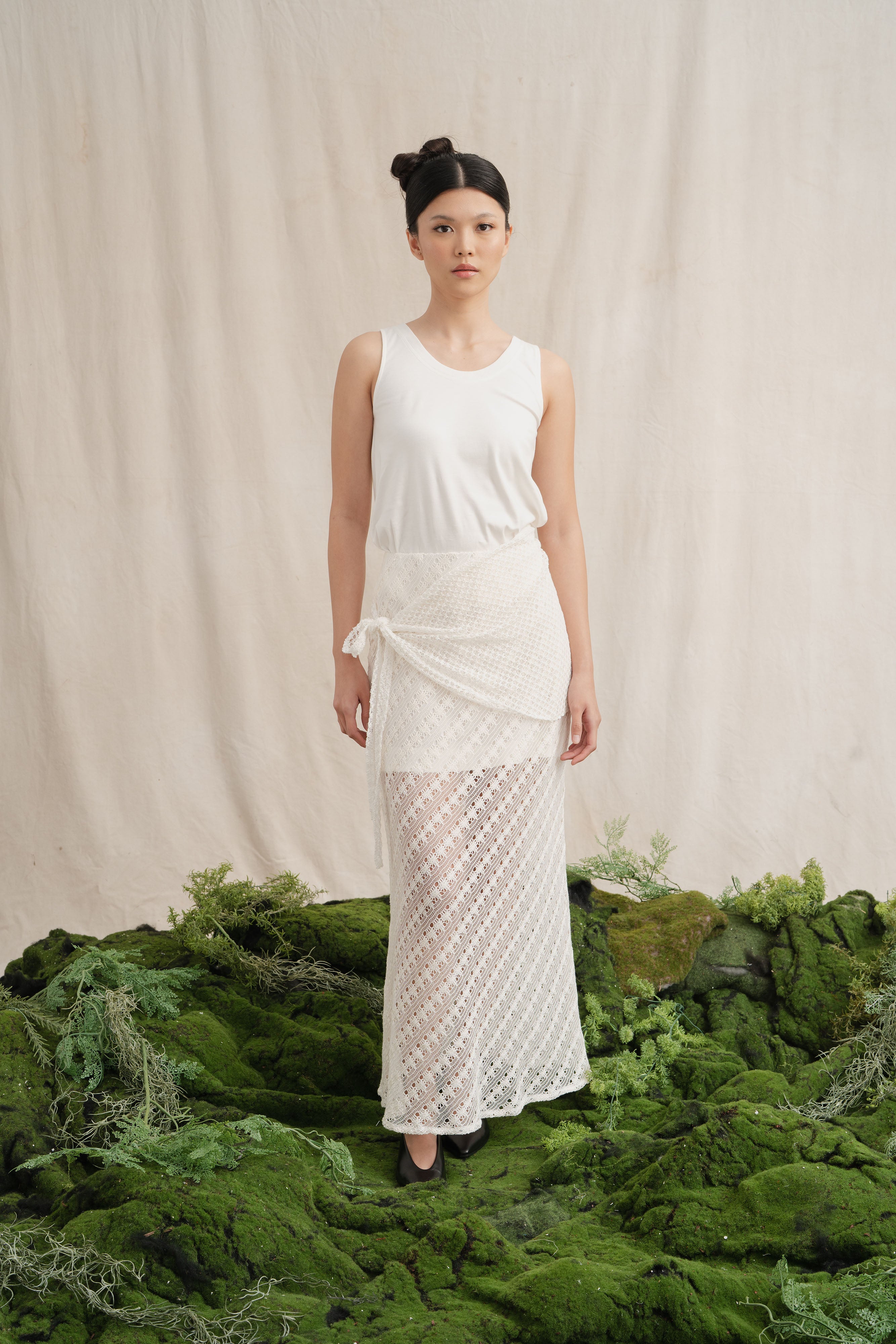 SD Lace Tie Belt in Buttermilk (Shipment Date 8-19 June 2026)
