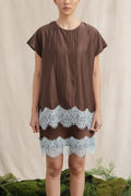SD Lacey Sleeve Top in Espresso (Shipment Date 8-19 June 2026)