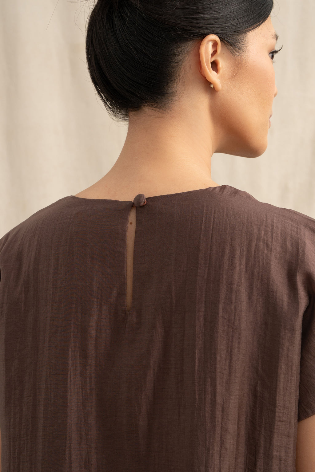 SD Lacey Sleeve Top in Espresso (Shipment Date 8-19 June 2026)