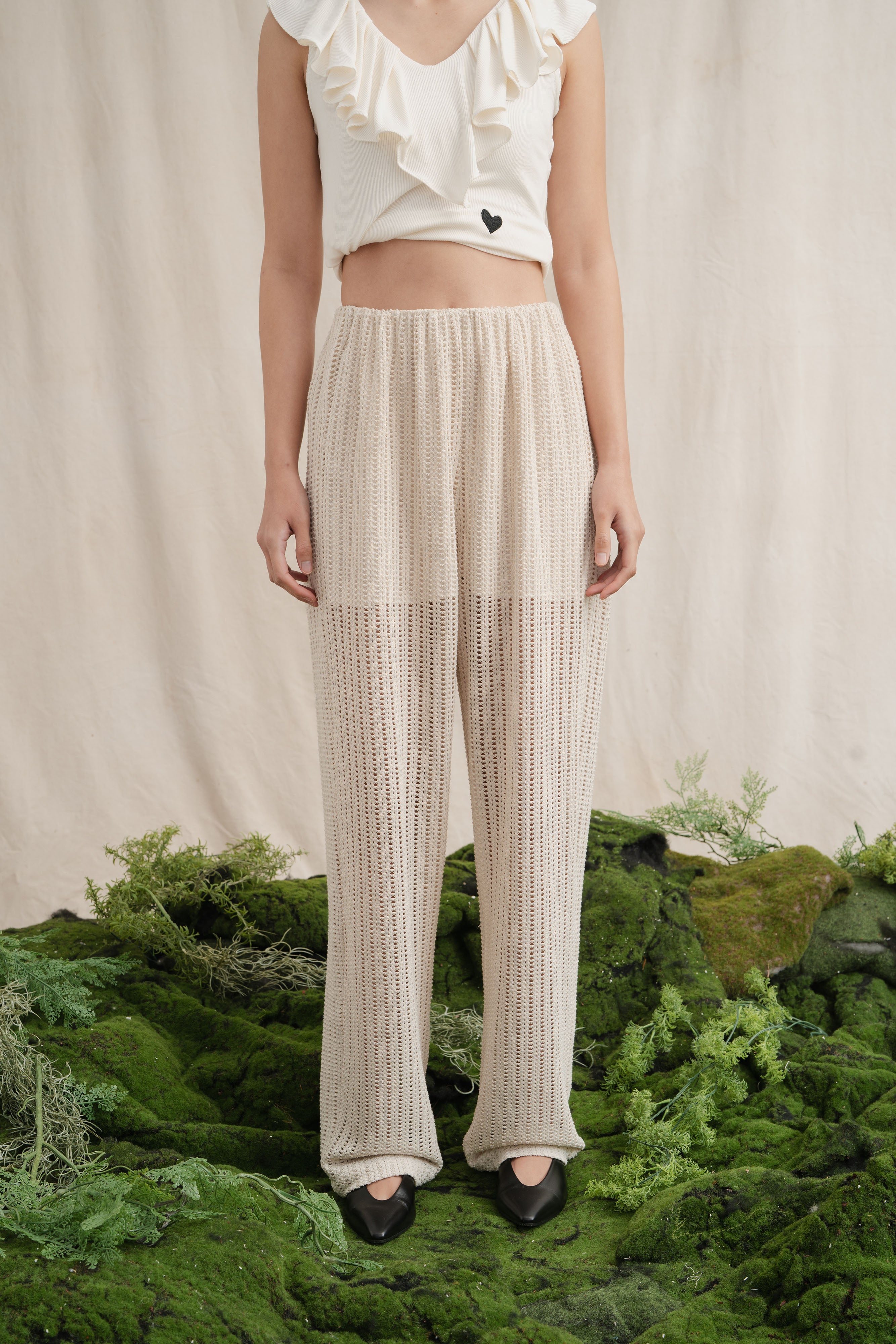 SD Crochet Pants in Cream (Shipment Date 8-19 June 2026)