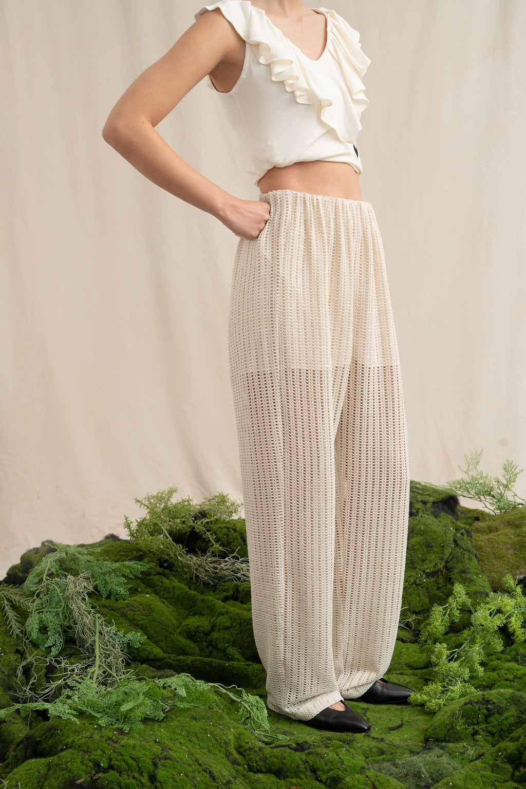 SD Crochet Pants in Cream (Shipment Date 8-19 June 2026)