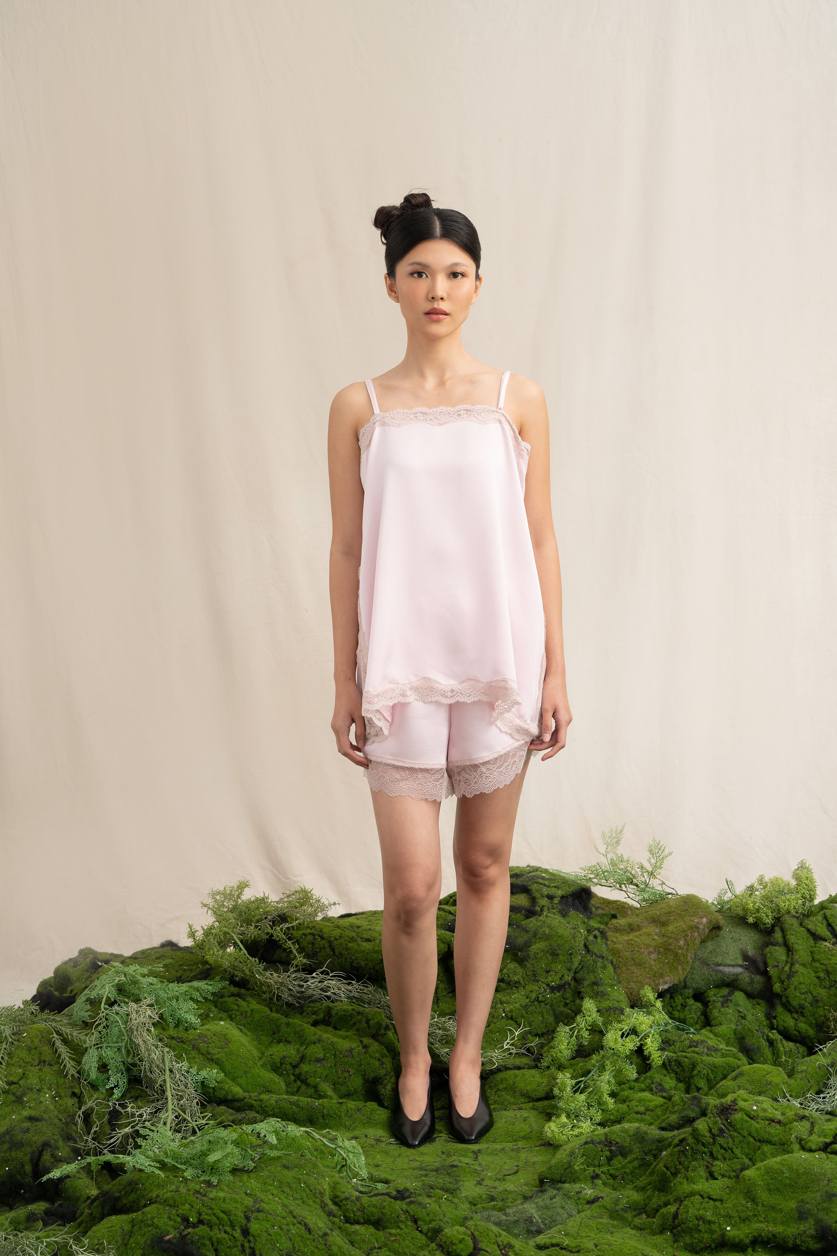SD Lacey Satin Tank in Hey Baby (Shipment Date 8-19 June 2026)