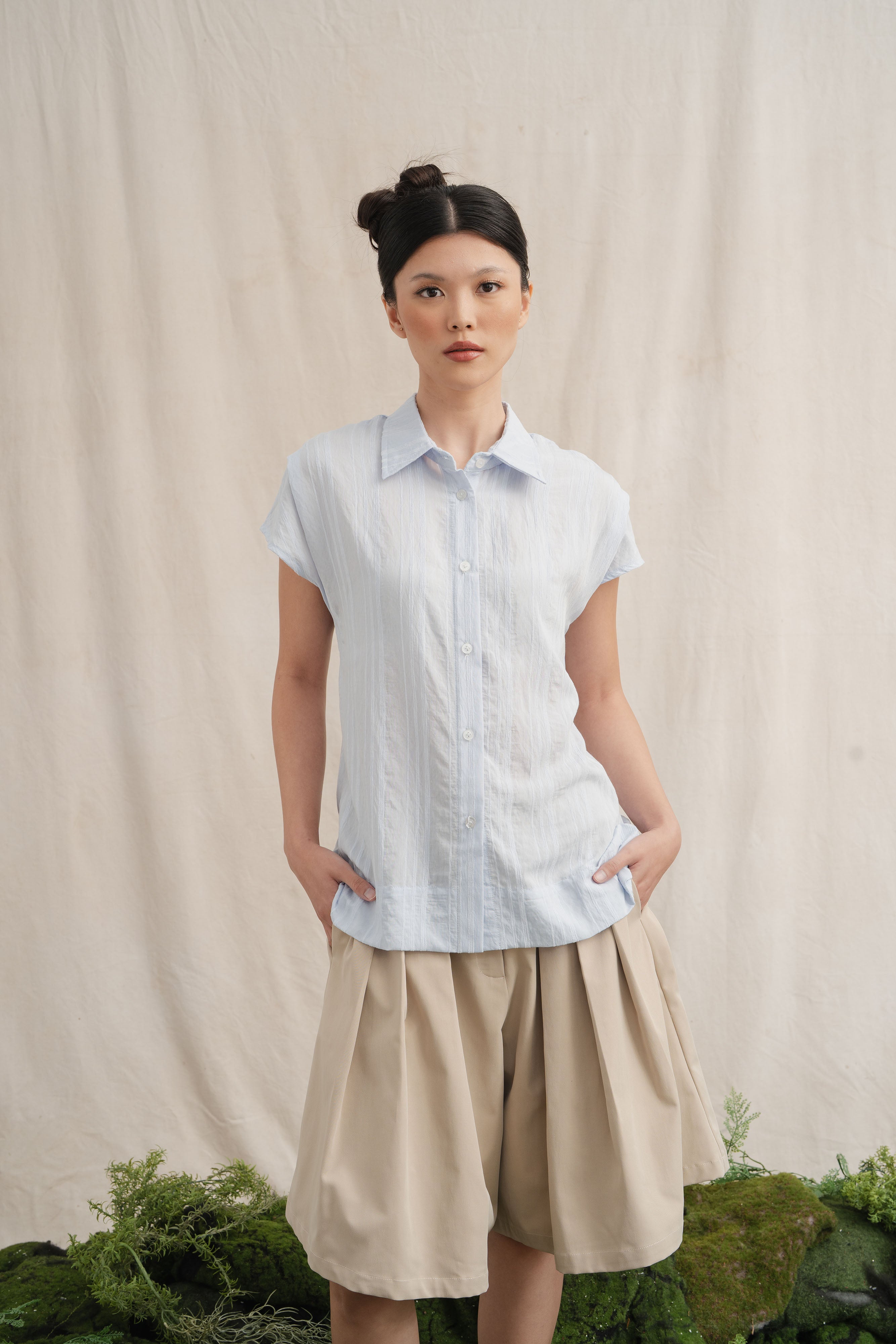 SD Stripe Shirt in Baby Blue (Shipment Date 8-19 June 2026)