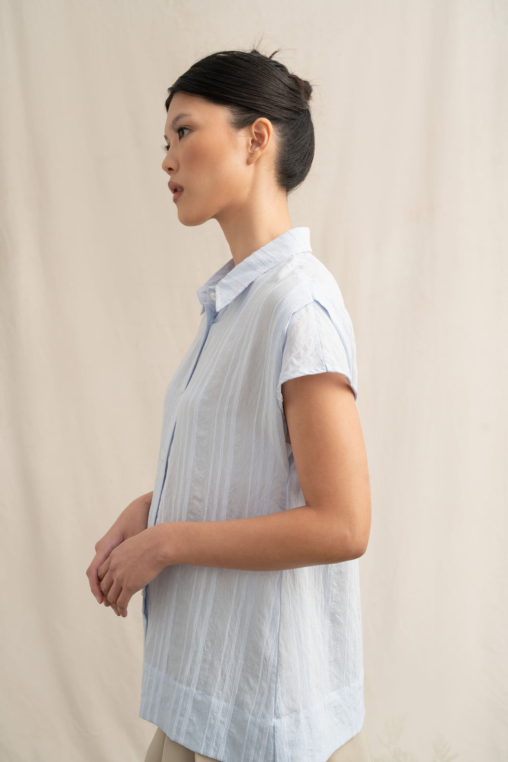 SD Stripe Shirt in Baby Blue (Shipment Date 8-19 June 2026)