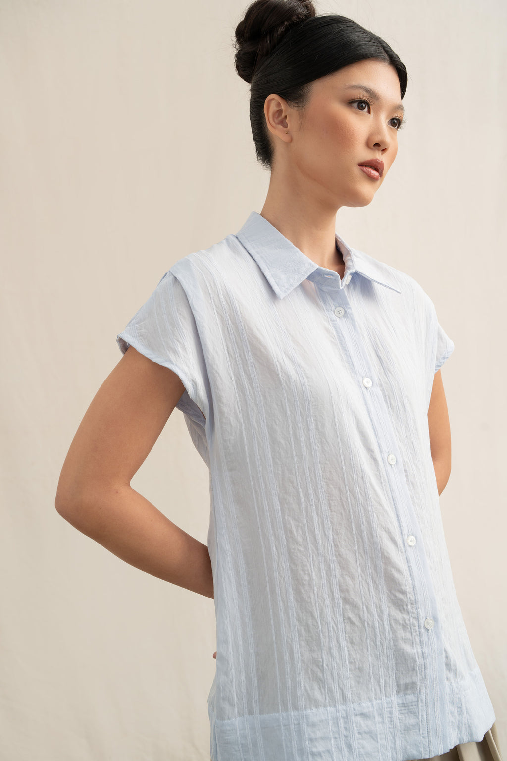 SD Stripe Shirt in Baby Blue (Shipment Date 8-19 June 2026)