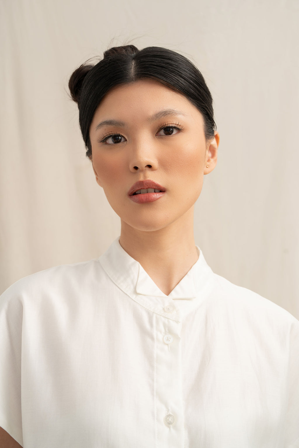 SD Ruffle Shirt in Buttermilk (Shipment Date 8-19 June 2026)