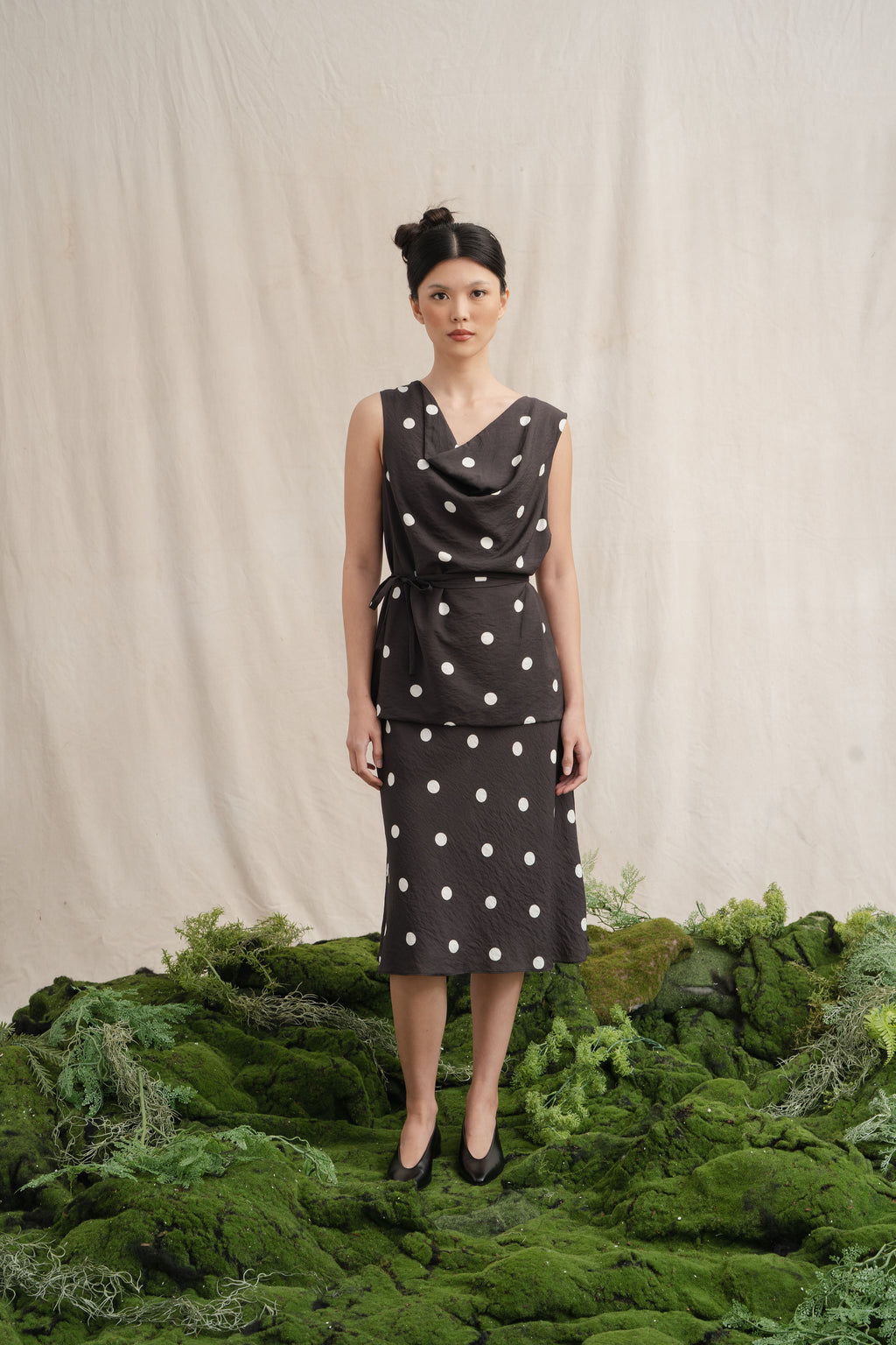 PO SD Drape Top in Polkadot (Shipment Date 22-30 June 2026)
