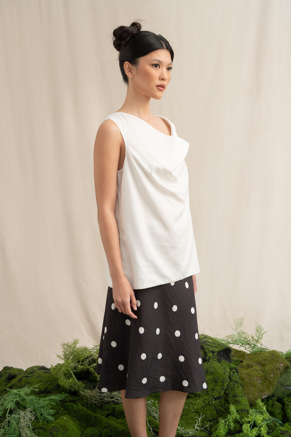 SD Drape Top in Buttermilk (Shipment Date 8-19 June 2026)