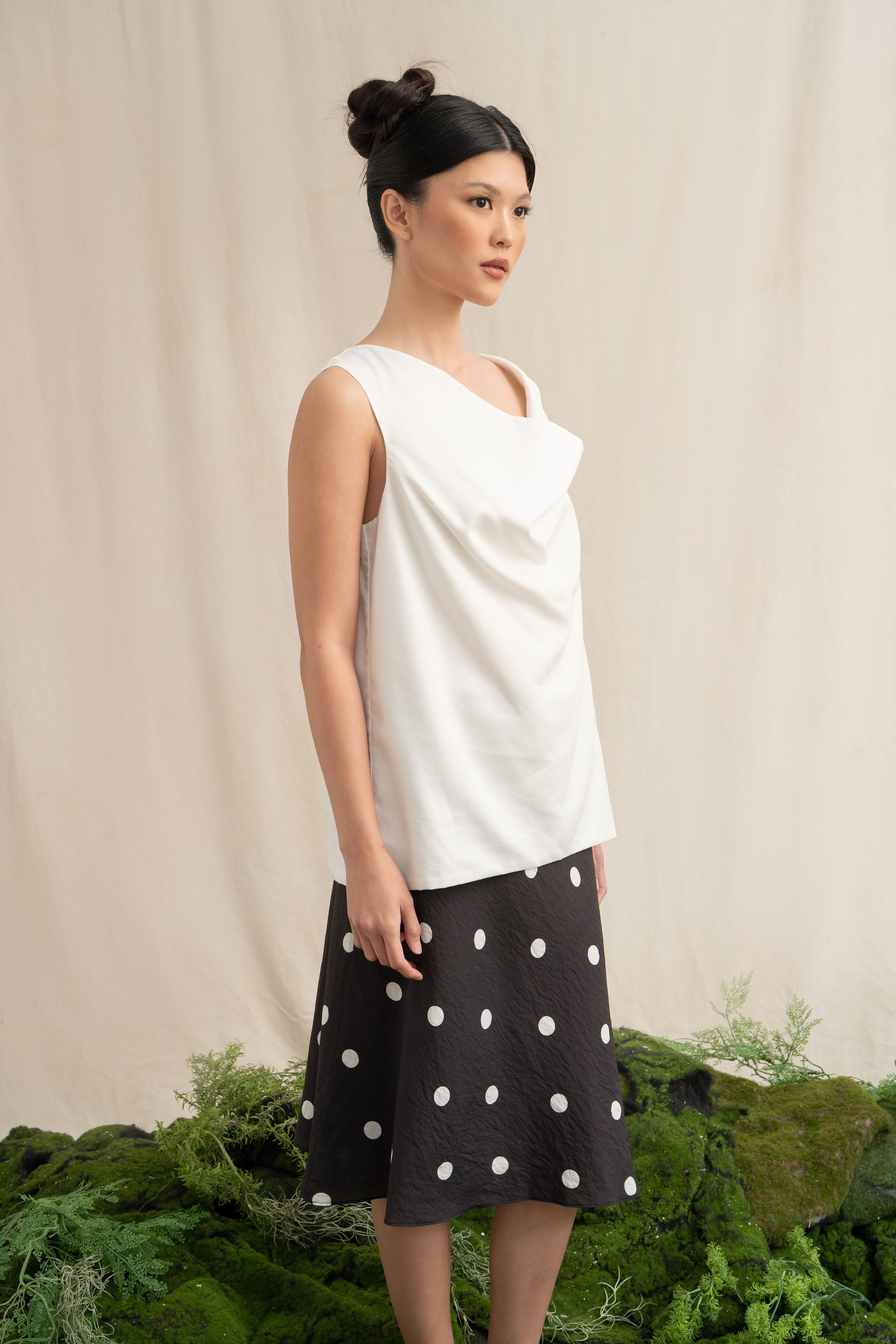 SD Drape Top in Buttermilk (Shipment Date 8-19 June 2026)