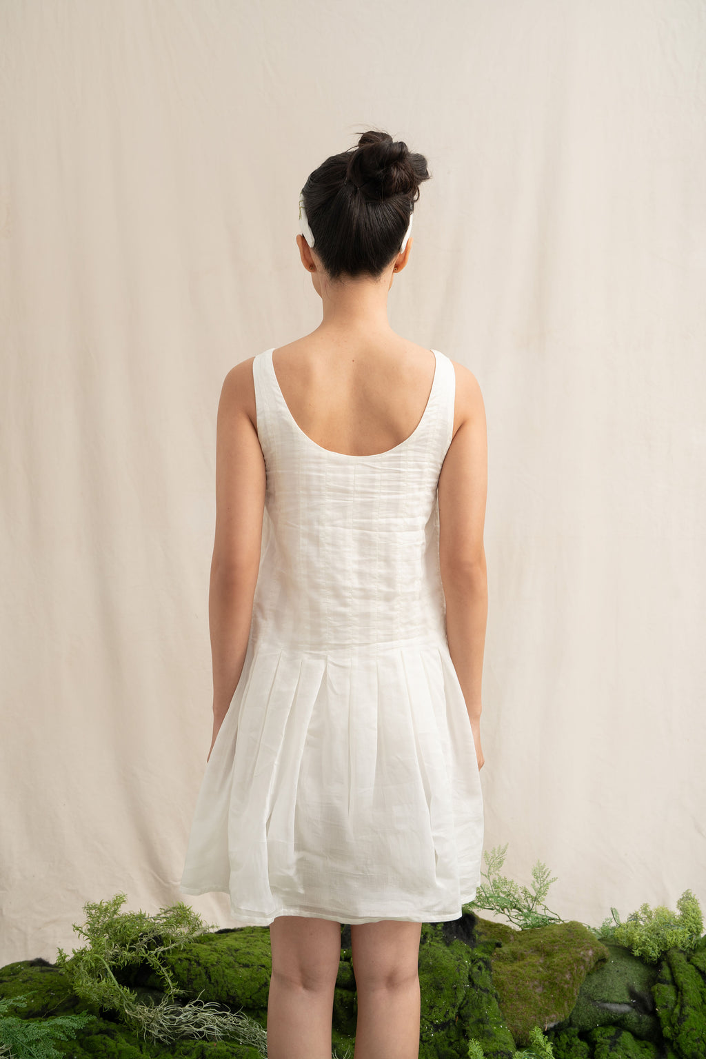 SD Sleeveless Mini Dress in Buttermilk (Shipment Date 8-19 June 2026)