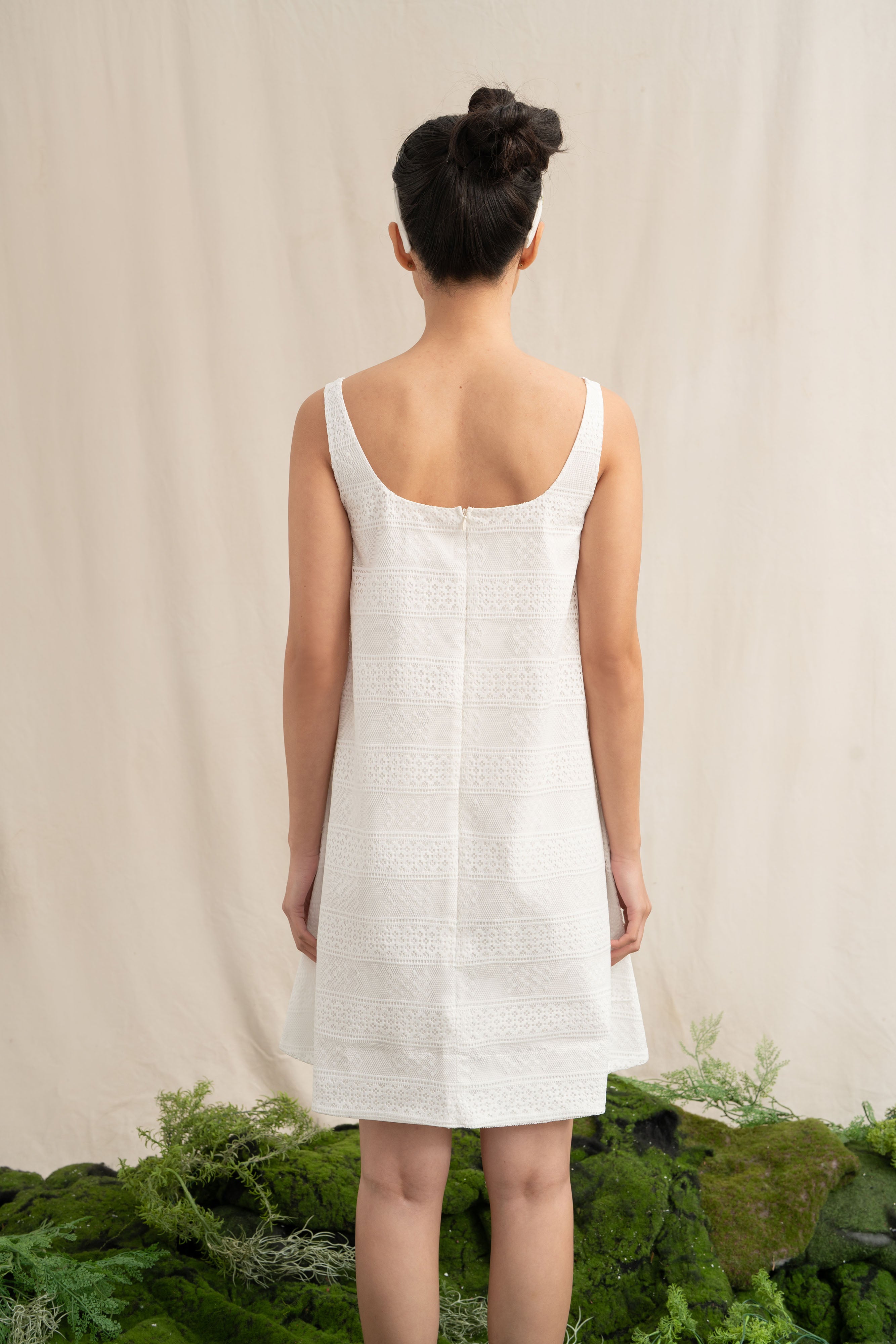 SD Crochet Mini Dress in Buttermilk (Shipment Date 8-19 June 2026)