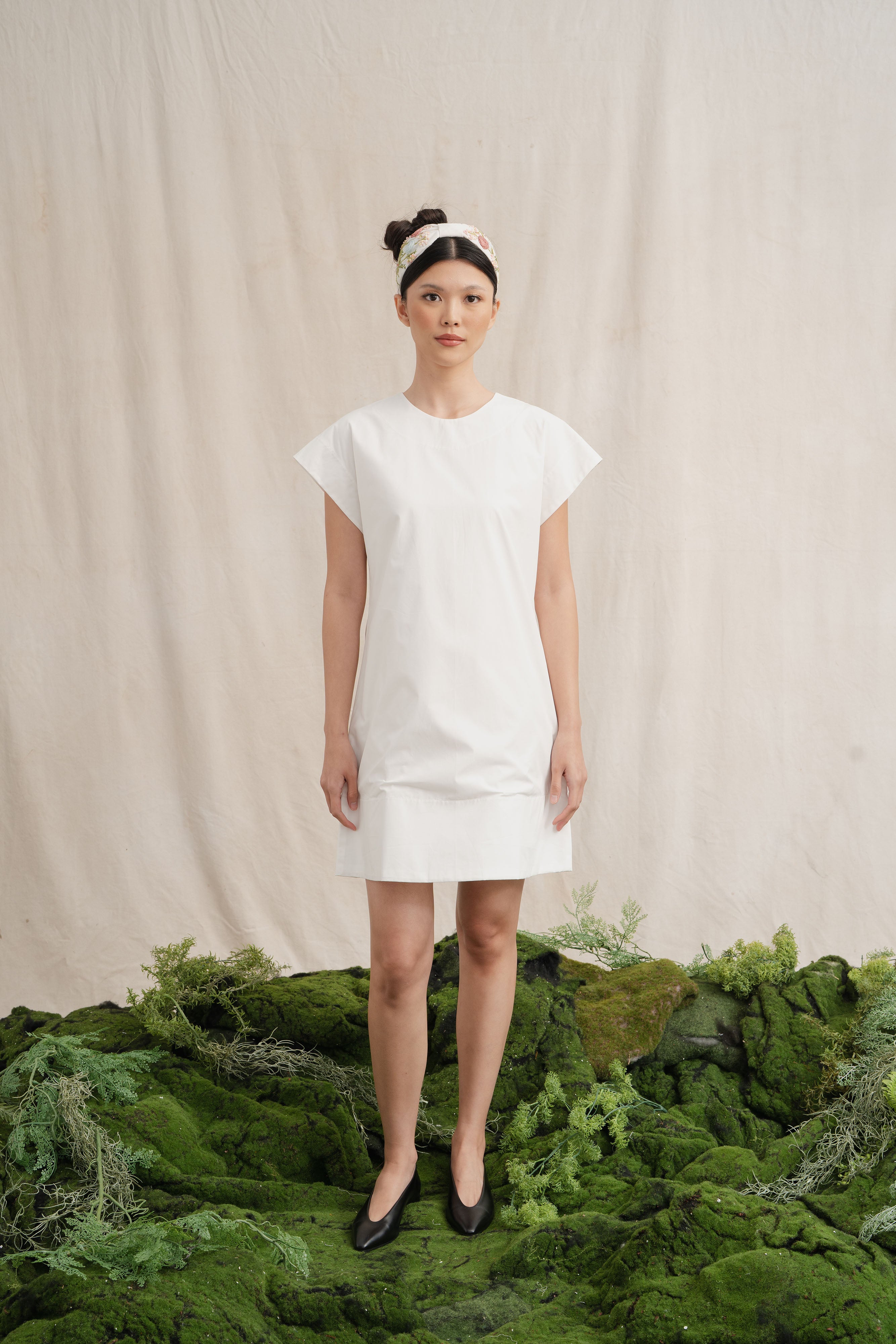 SD Sleeve Mini Dress in Buttermilk (Shipment Date 8-19 June 2026)