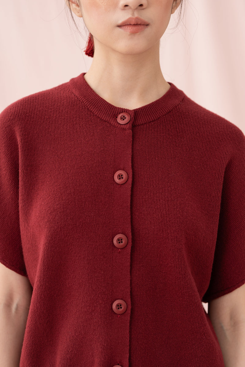 NVR Knit Button Top