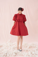 ⁠ETNY Puff Sleeve Dress (Ready Shipment 13-24 December 2024)