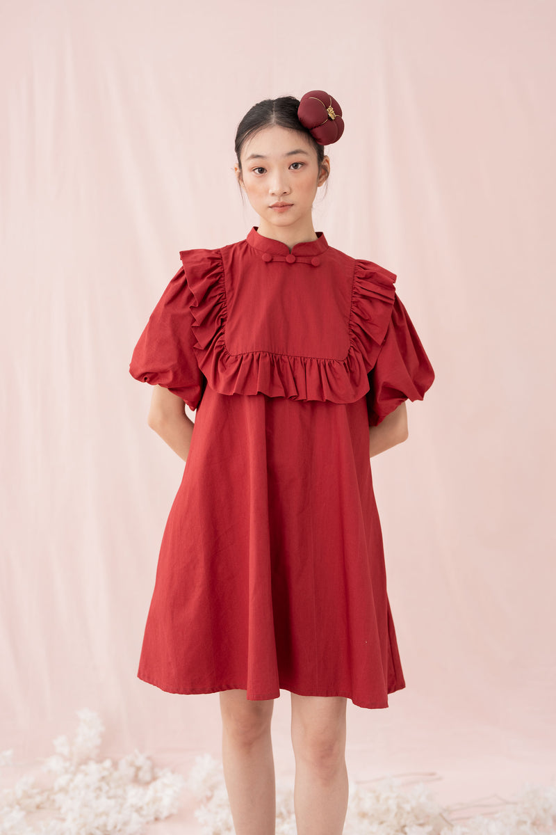 ⁠ETNY Puff Sleeve Dress (Ready Shipment 13-24 December 2024)