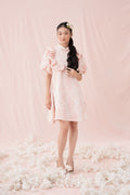 ETNY Pattern Puff Sleeve Dress