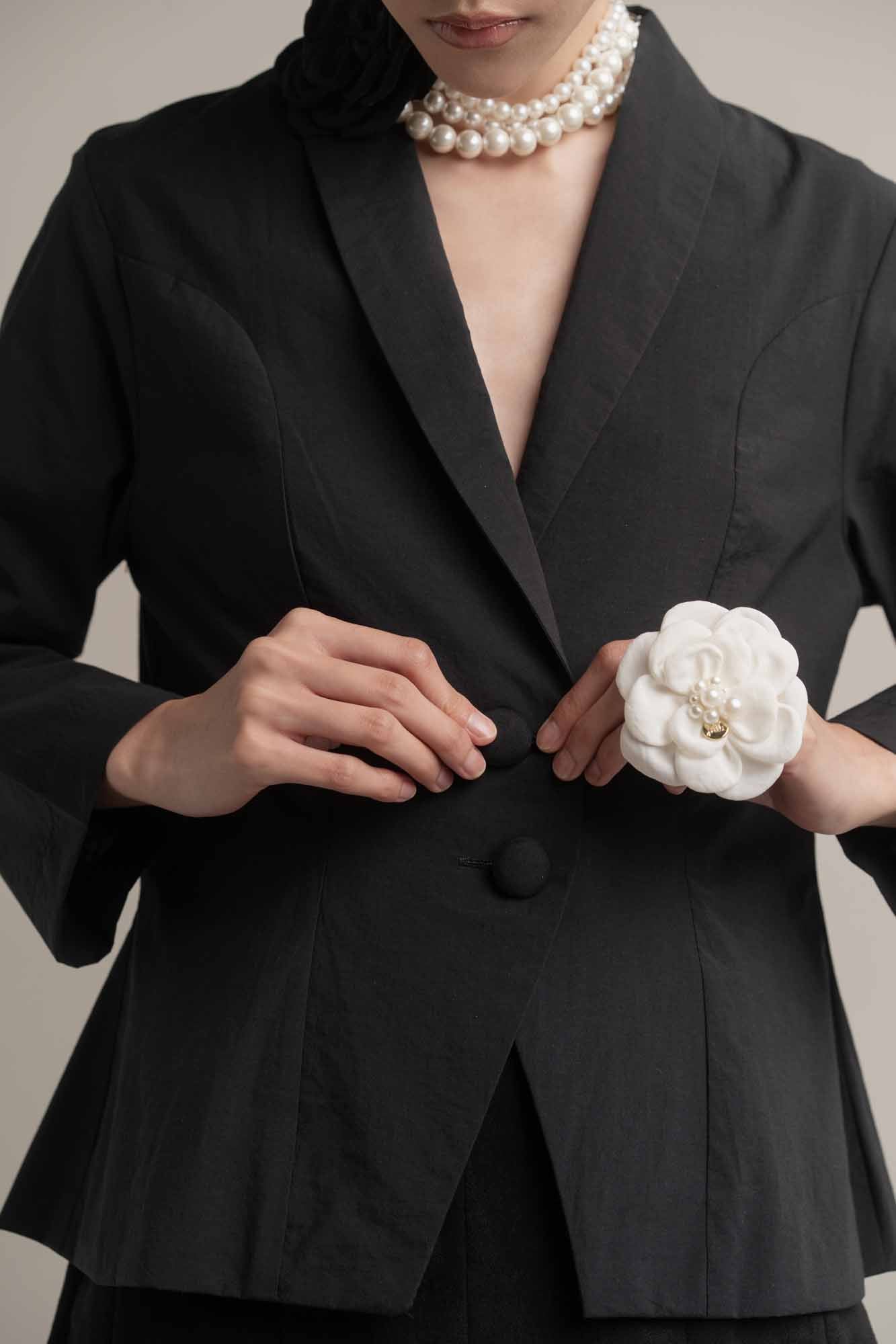 Camilla Blazer with Brooch