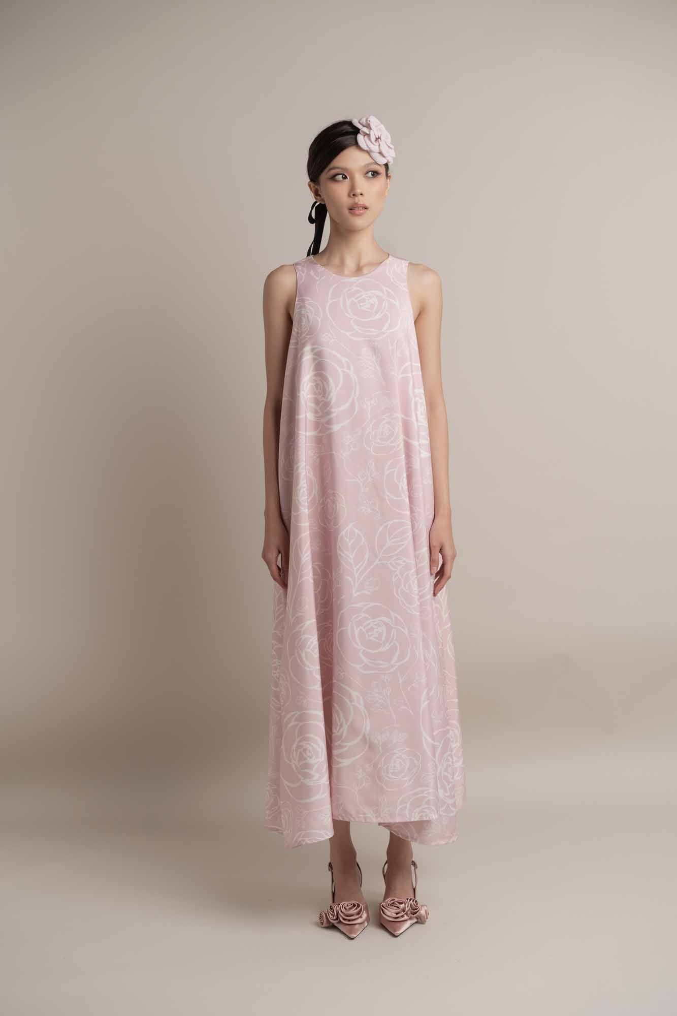 Camilla Pattern Sleeveless Midi Dress