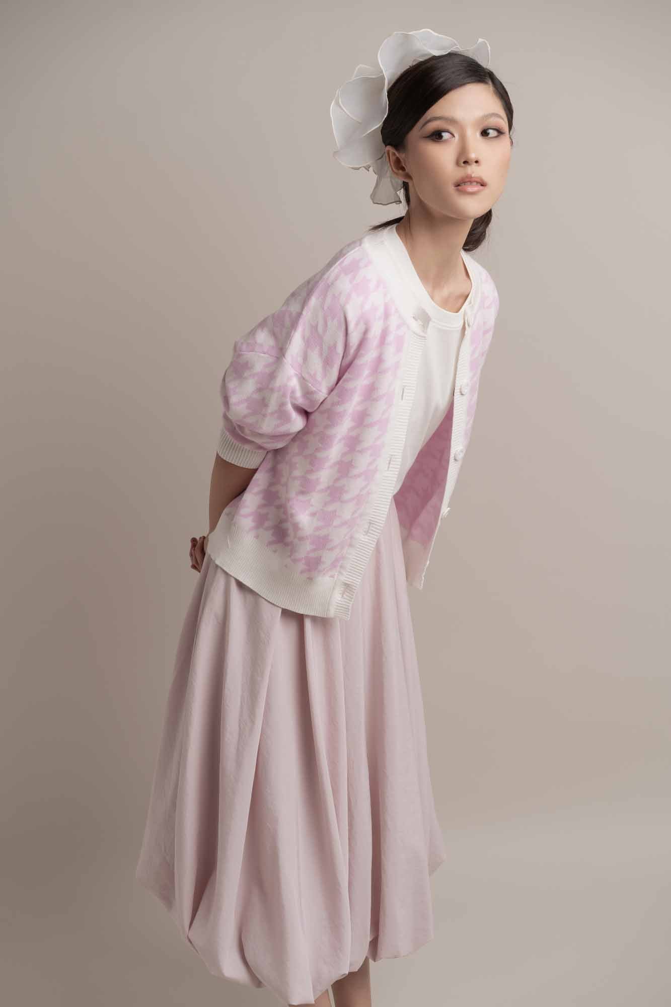 Camilla Houndstooth Cardigan