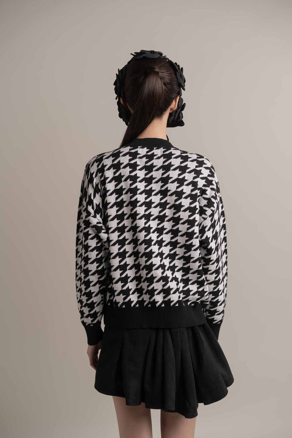 Camilla Houndstooth Cardigan