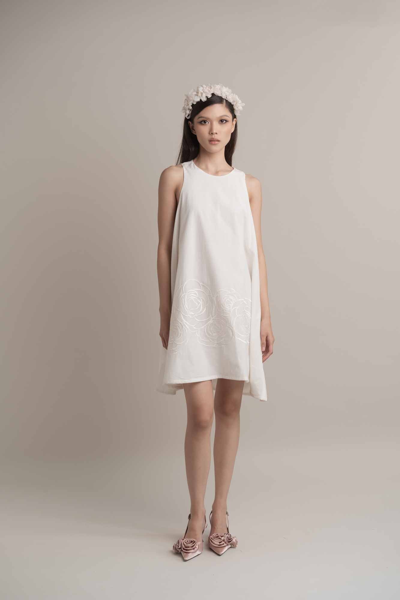 Camilla Embroidery Mini Dress