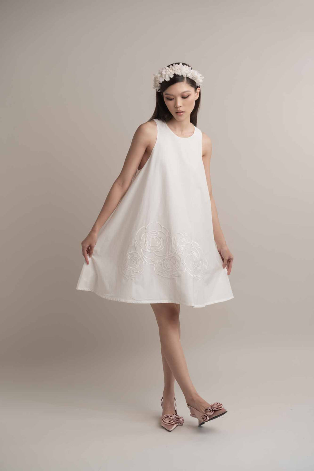 Camilla Embroidery Mini Dress